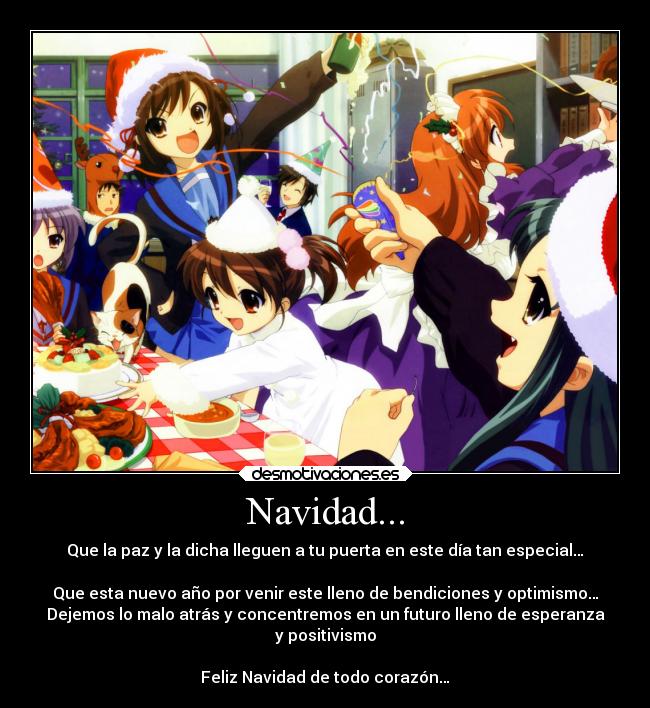 carteles navidad navidad anime desmotivaciones