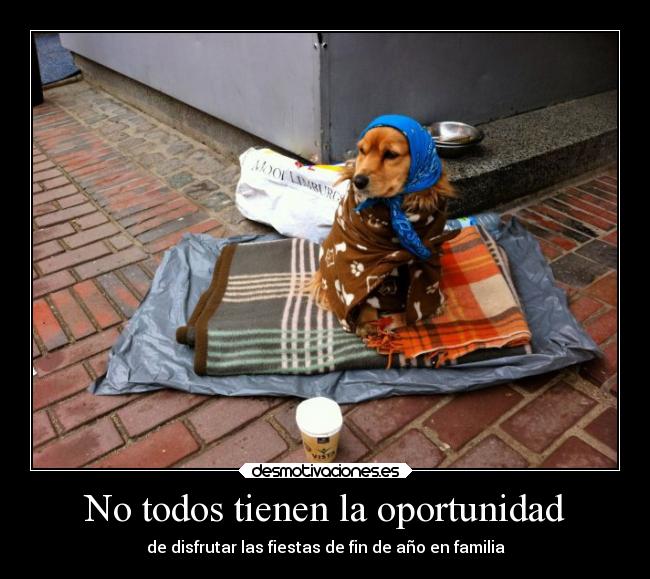 No todos tienen la oportunidad - de disfrutar las fiestas de fin de año en familia