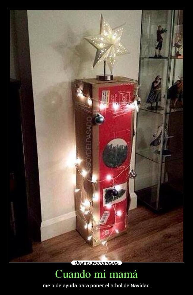 carteles navidad humor arbol desmotivaciones