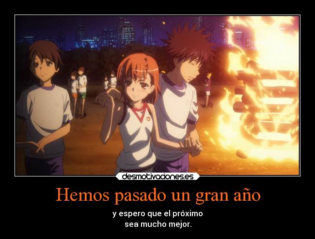 carteles pasado amor anime touma misaka mikoto toarumajutsunoindex desmotivaciones