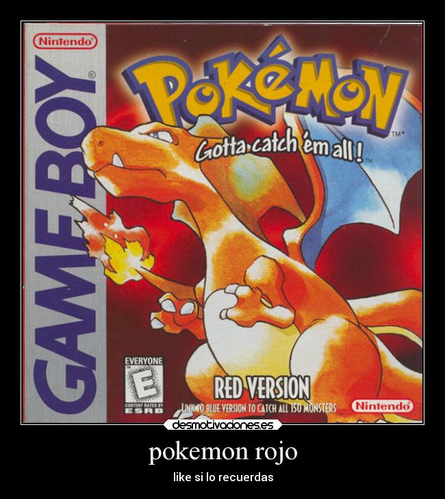 pokemon rojo - like si lo recuerdas