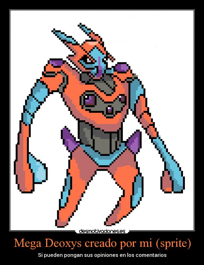 Mega Deoxys creado por mi (sprite) - Si pueden pongan sus opiniones en los comentarios