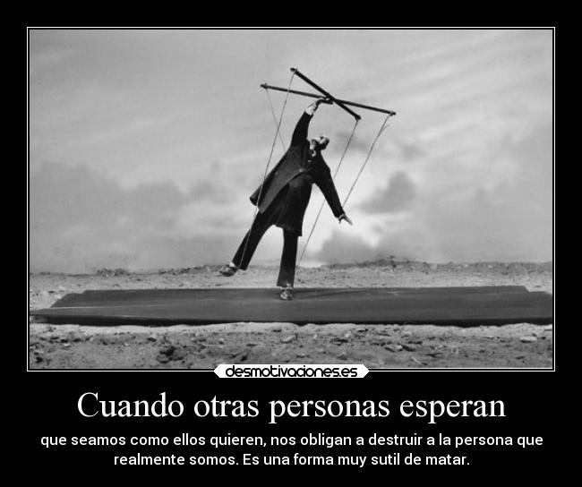 Cuando otras personas esperan -