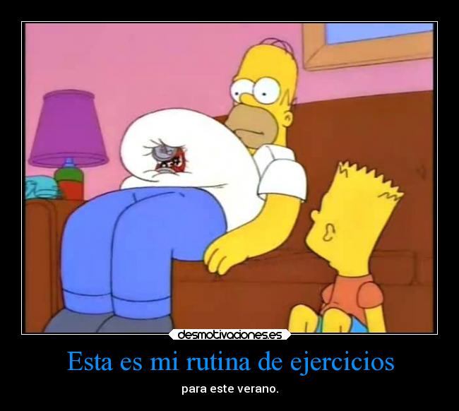 Esta es mi rutina de ejercicios -