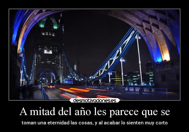 A mitad del año les parece que se - 