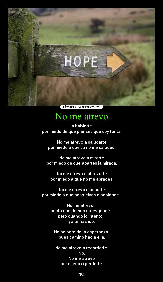 No me atrevo - 