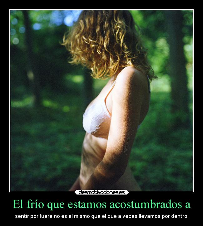 El frío que estamos acostumbrados a -