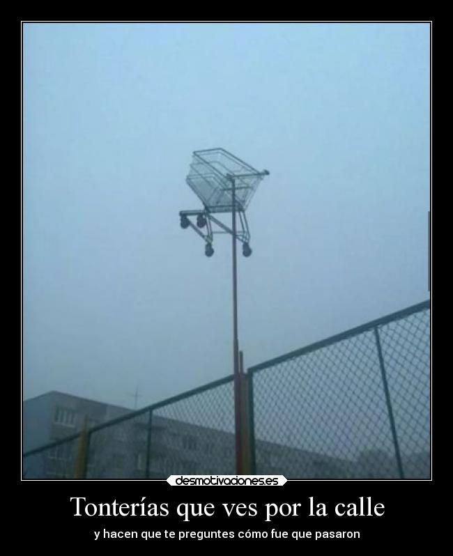 Tonterías que ves por la calle - y hacen que te preguntes cómo fue que pasaron