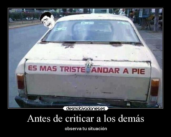 Antes de criticar a los demás - 