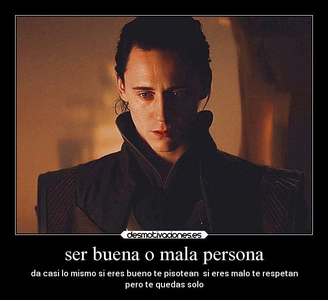 ser buena o mala persona - 