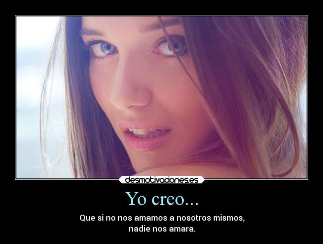 Yo creo... -