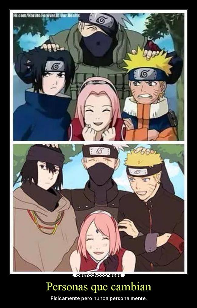 Personas que cambian - Físicamente pero nunca personalmente.