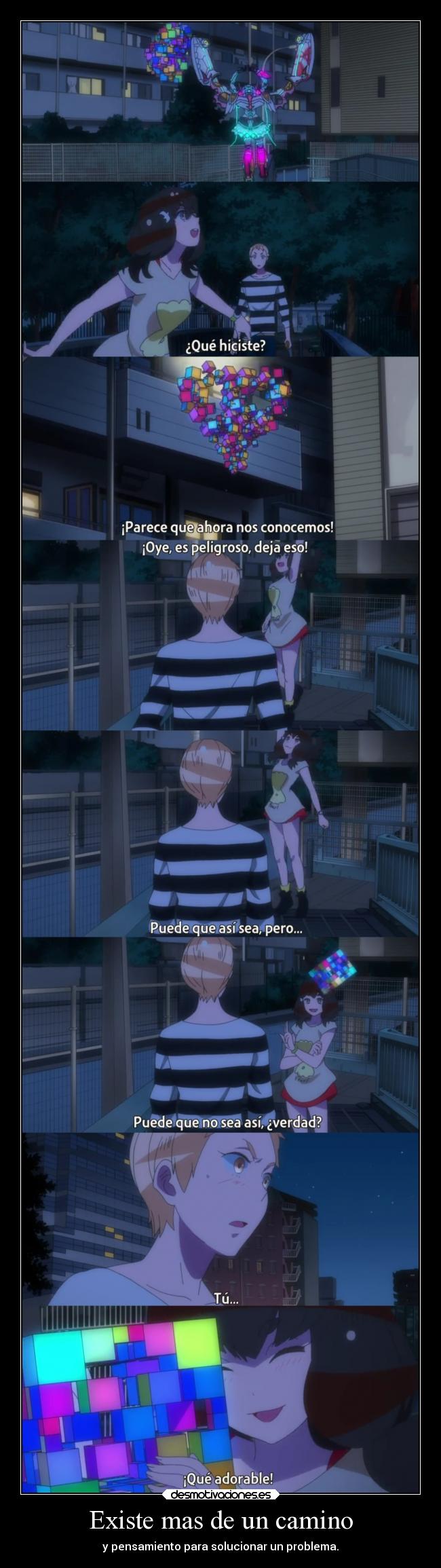 carteles vida anime existir camino idea solucion problema raptorhunters gatchaman desmotivaciones