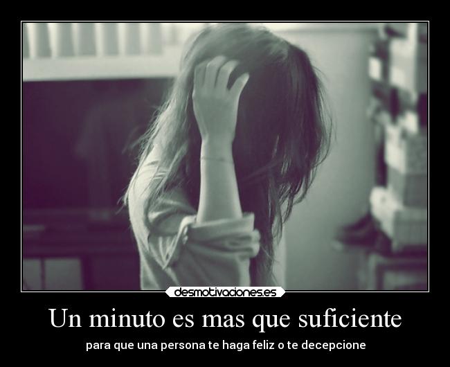Un minuto es mas que suficiente - 