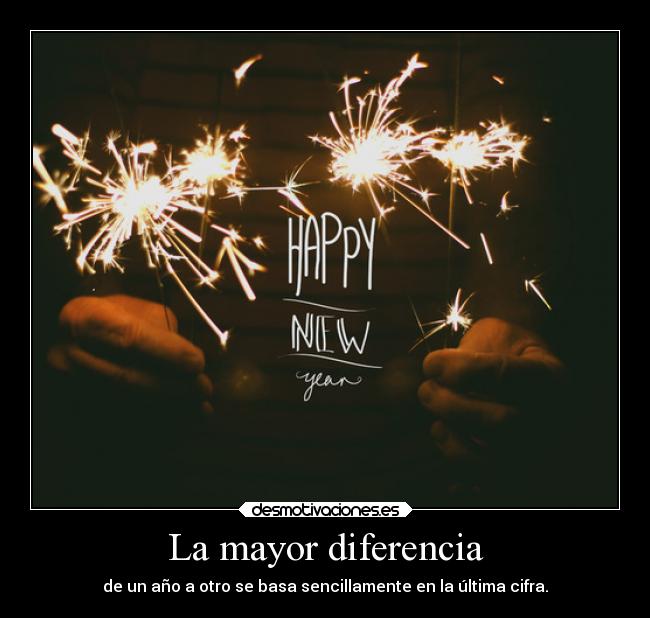 La mayor diferencia -