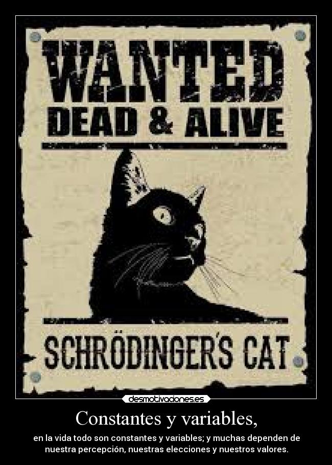 Constantes y variables, - 