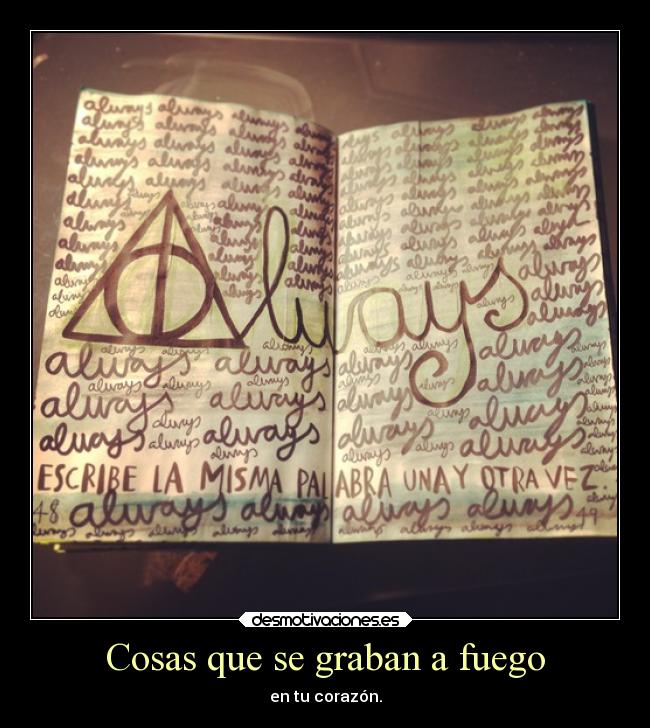 Cosas que se graban a fuego - 