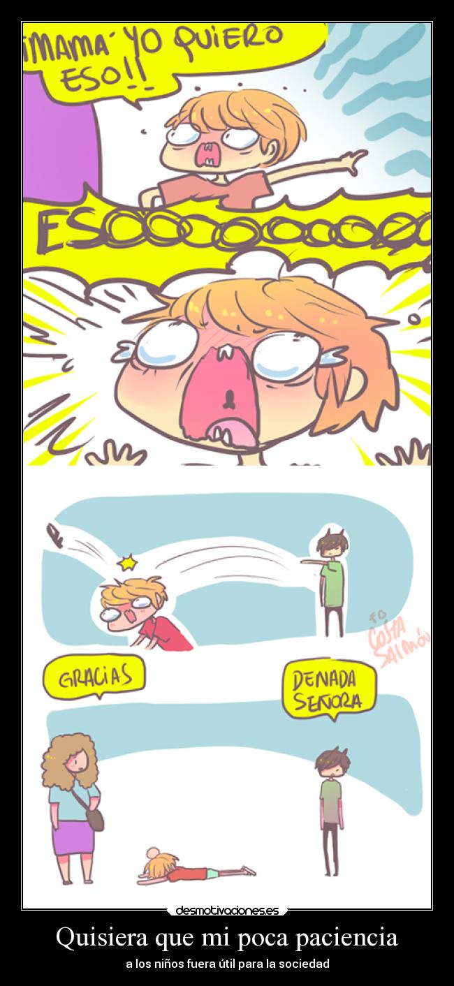 carteles vida ninos poca paciencia desmotivaciones