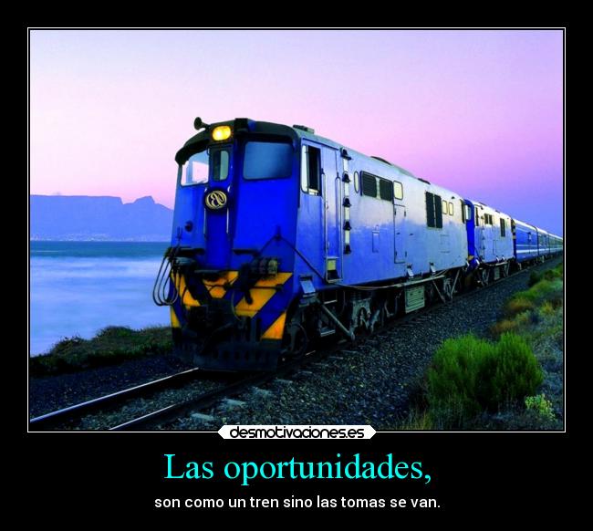 Las oportunidades, - 