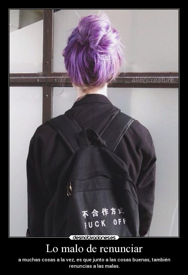 Lo malo de renunciar - 
