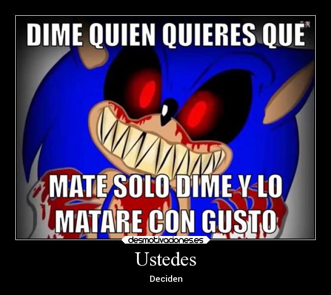 carteles videojuegos sonic exe desmotivaciones