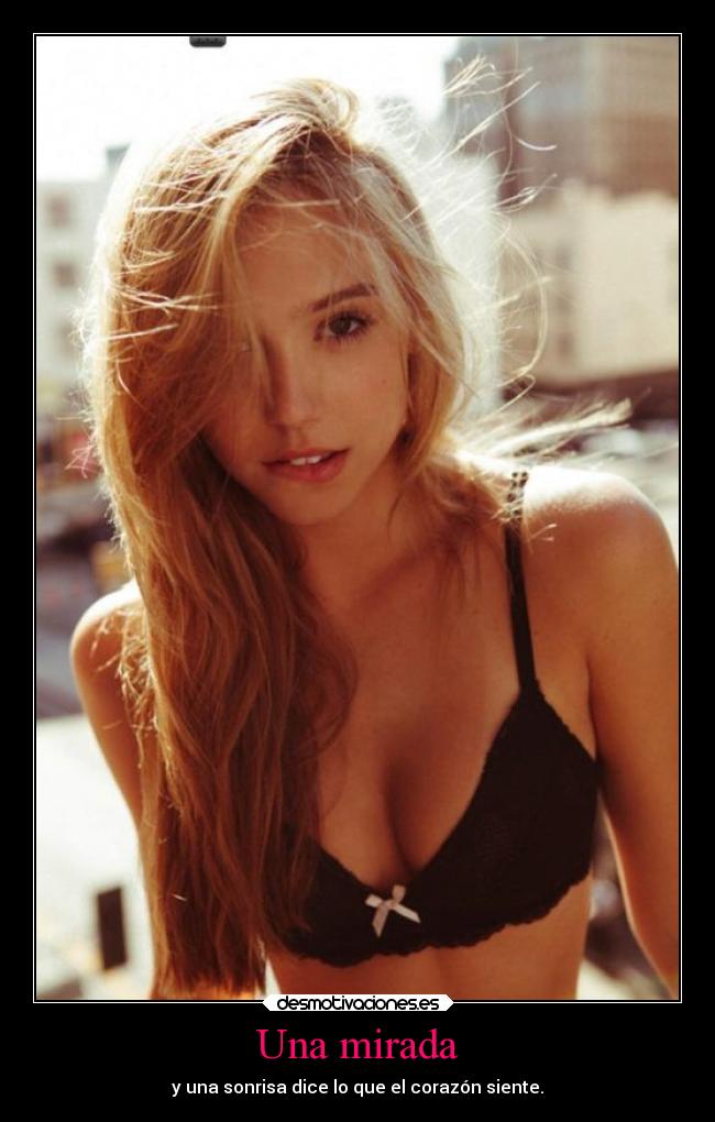 Una mirada - y una sonrisa dice lo que el corazón siente.