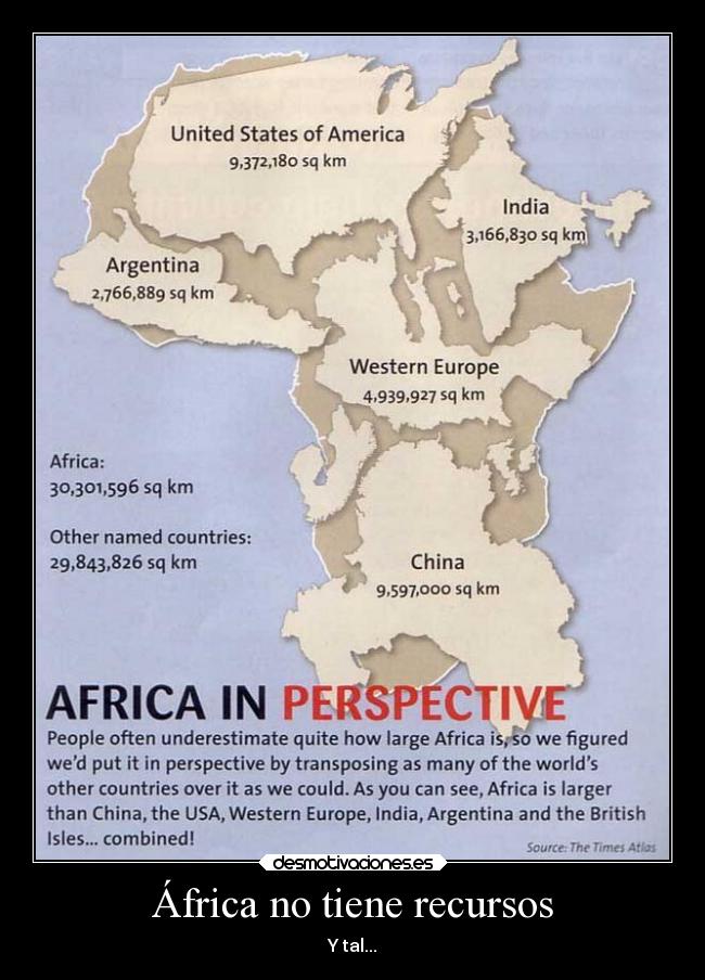 África no tiene recursos -