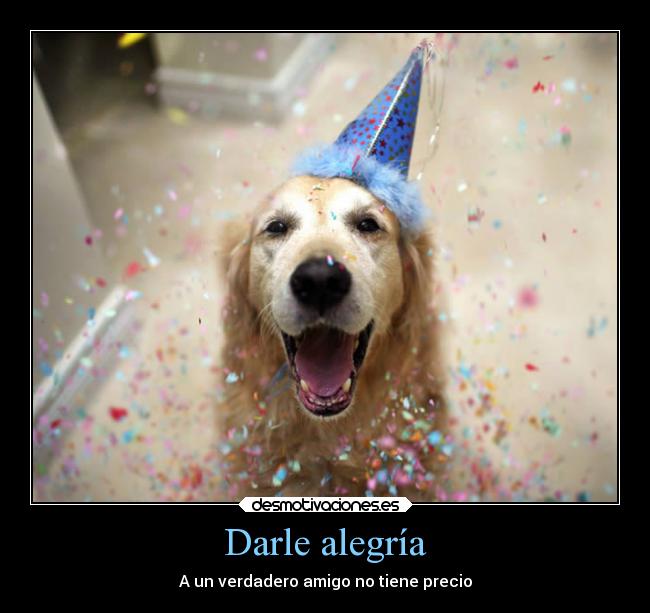 Darle alegría - A un verdadero amigo no tiene precio