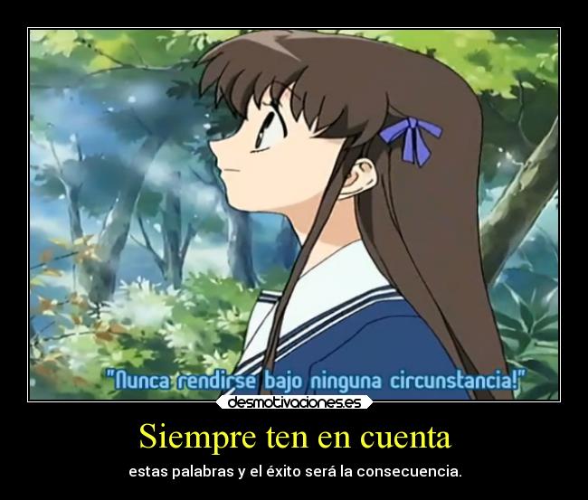 Siempre ten en cuenta - 