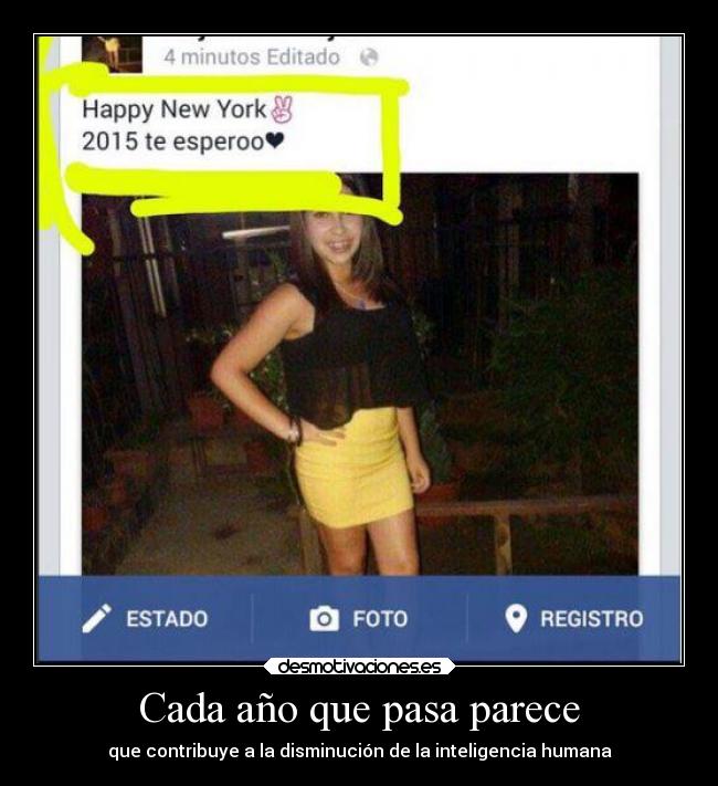 Cada año que pasa parece - 