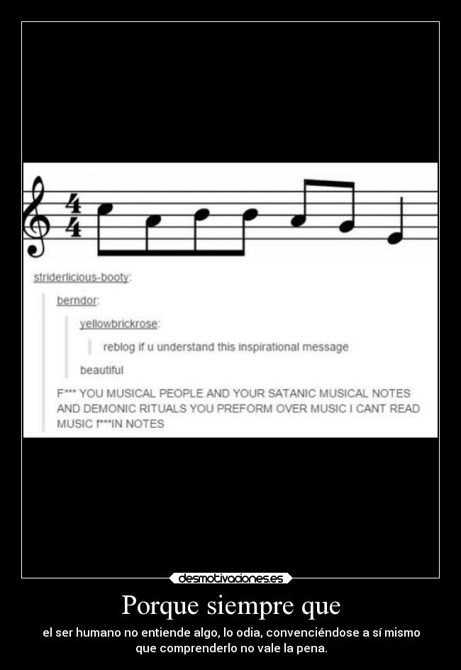 Porque siempre que -