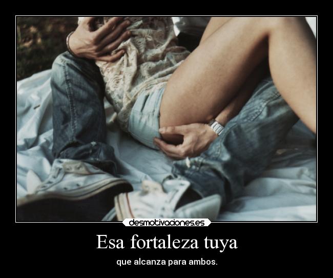 Esa fortaleza tuya -