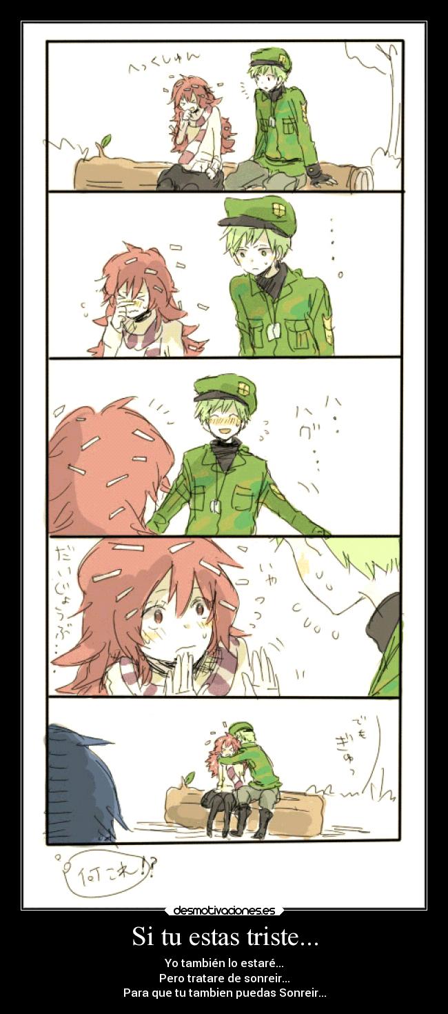 carteles amistad sonrisa sonreir flaky flippy abrazo happy tree friends desmotivaciones