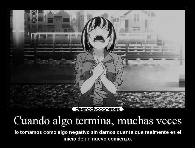 carteles amor anime render comienzo termina final aprender errores large cabello desmotivaciones