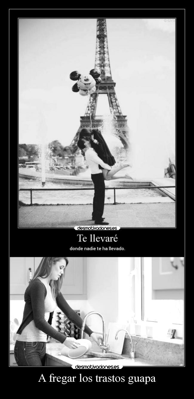 A fregar los trastos guapa - 
