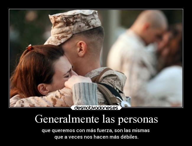 Generalmente las personas - 