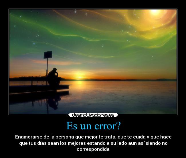 Es un error? -