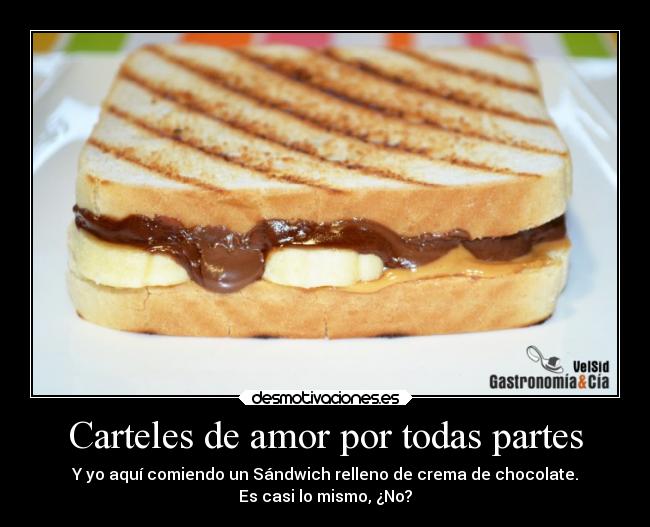 Carteles de amor por todas partes - 