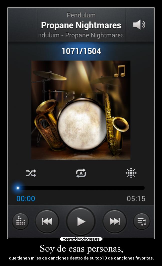 Soy de esas personas, - 