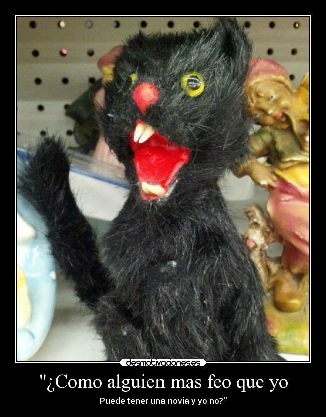 ¿Como alguien mas feo que yo - Puede tener una novia y yo no?