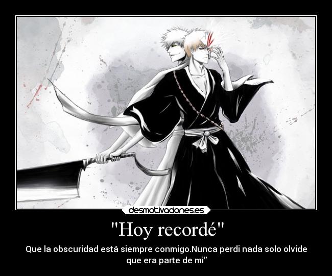 carteles anime bleach ichigo ichigohollow desmotivaciones