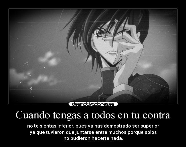 carteles anime dedicado alos usuarios dela pagina lelouch code geass jesshellscythe desmotivaciones