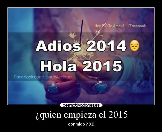 ¿quien empieza el 2015 - 