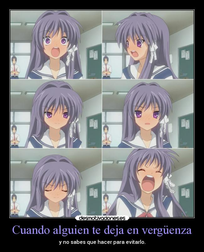 Cuando alguien te deja en vergüenza - y no sabes que hacer para evitarlo.