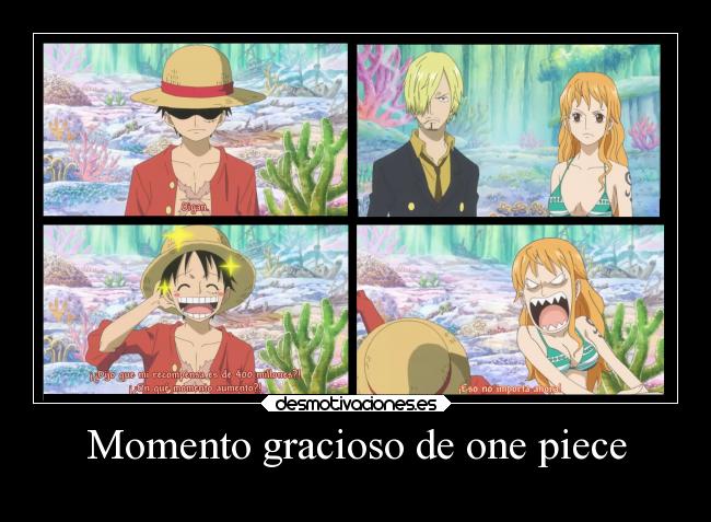 Momento gracioso de one piece - 