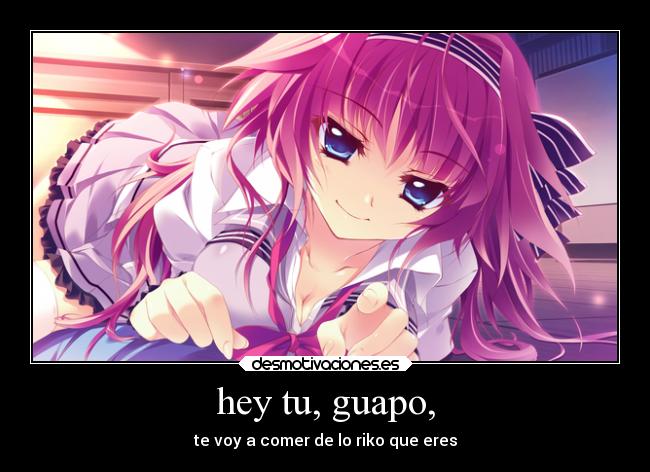 carteles anime papas guapos riko ricura desmotivaciones