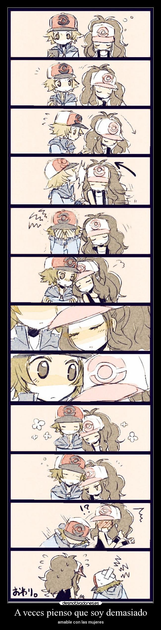 carteles anime pokemon tixo estoy empezando cansar touya touko desmotivaciones