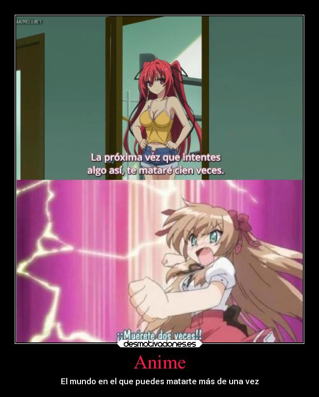 carteles anime anime shinmai maou testament keiyakusha mayoi neko overrun mio naruse basara tojo tsundere desmotivaciones