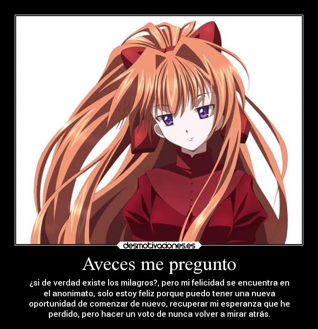 Aveces me pregunto - 