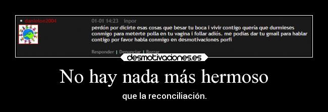 No hay nada más hermoso -